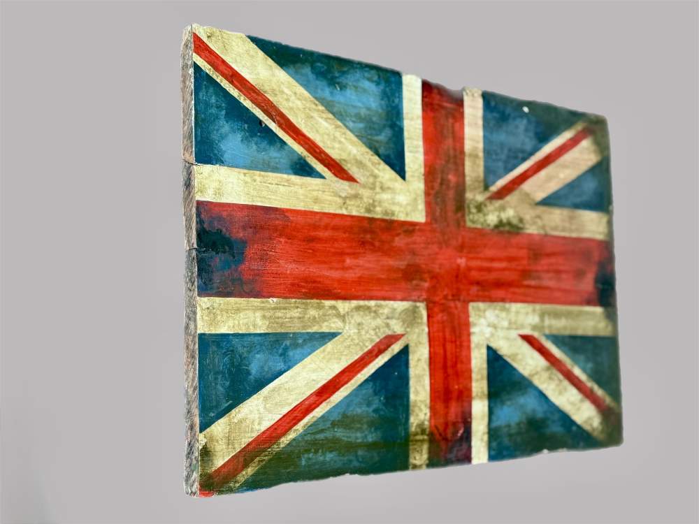 Handcrafted Union Jack Wall Plaque – Made from Recycled Door Frame - Image 2